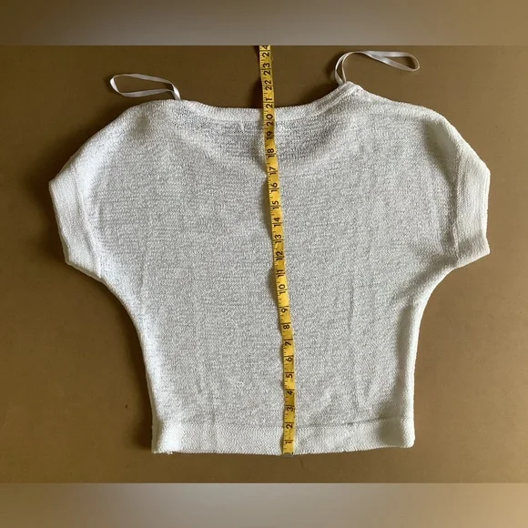 WD.NY Open Knit Short Sleeve Sweater​ - Picture 2 of 4